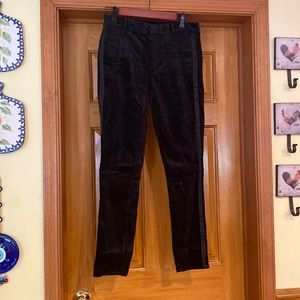 LOFT Black Velvet Pants